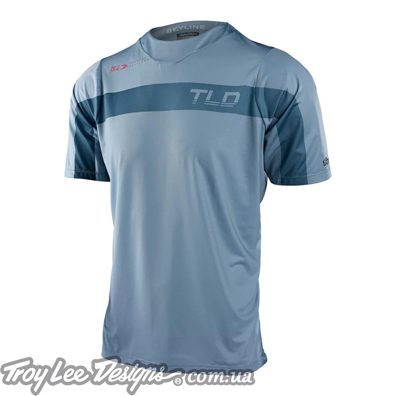 Джерсі TLD SKYLINE SS JERSEY JET FUEL [ICE BLUE / RED]